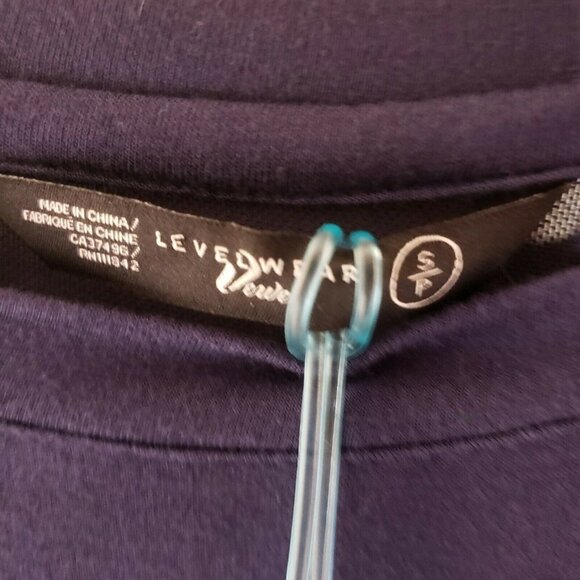 levelwear Womens New Navy Short Sleeve Activewear Top Small - Picture 5 of 7